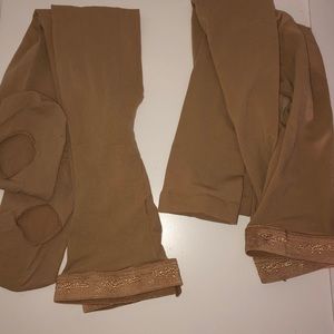 Convertible and Footless Tan Tights